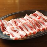 信州オレイン豚バラ焼肉　750円（税別）　写真は２人前